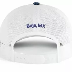 Shirtworks Red's Fly Shop Destination Travel Hats -LINES & LEADERS Store Reds Std 107C BluefinWhite Baja