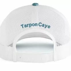 Shirtworks Red's Fly Shop Destination Travel Hats -LINES & LEADERS Store Reds Std 107C SpinDriftWhite TarponCaye