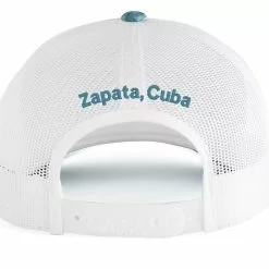 Shirtworks Red's Fly Shop Destination Travel Hats -LINES & LEADERS Store Reds Std 107C SpinDriftWhite Zapata