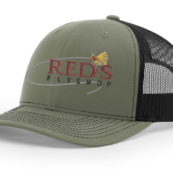 Shirtworks Red's Fly Shop Logo Hat -LINES & LEADERS Store Reds Std 112 LodenBlack