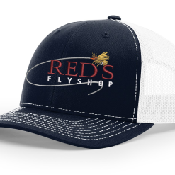 Shirtworks Red's Fly Shop Logo Hat -LINES & LEADERS Store Reds Std 112 NavyWhite