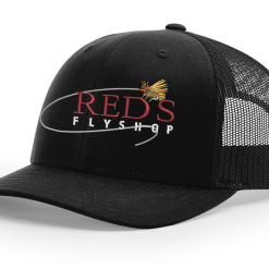 Shirtworks Red's Fly Shop Logo Hat -LINES & LEADERS Store Reds Std 112 SolidBlack