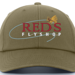 Shirtworks Red's Fly Shop Logo Hat -LINES & LEADERS Store Reds std p200 olive 2 dc477437 c13e 468f 9185 0b774ce23a08