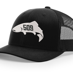 Shirtworks Red's 509 Fish Logo'd Trucker Hat -LINES & LEADERS Store SE 509 112 SolidBlack