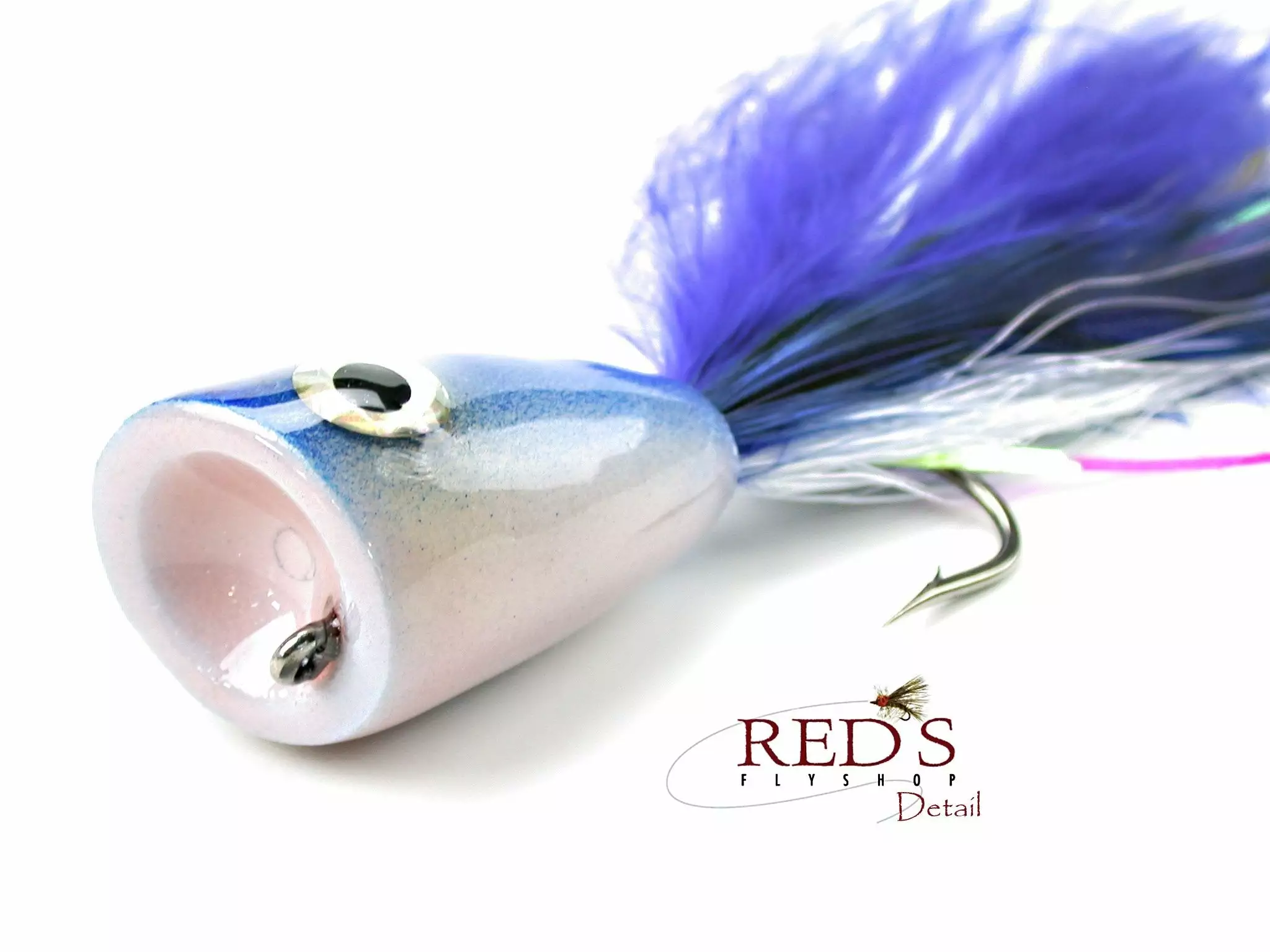 Off-Shore Tandem Hook Popper By Rainy's // Bluewater Popper Fly 4 Off-Shore Tandem Hook Popper By Rainy's // Bluewater Popper Fly - Image 2