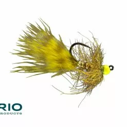 Far Bank Enterprises RIO's Gold Jigger // Tungsten Jig Micro Streamer -LINES & LEADERS Store goldjiggerhotolive