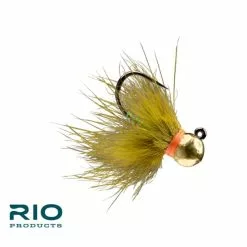 Far Bank Enterprises RIO's Baby's Got Bead // Euro Nymph Anchor Fly -LINES & LEADERS Store olivegold