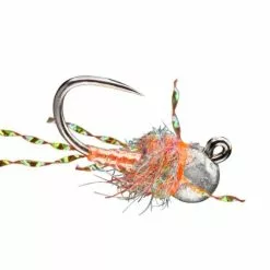 Far Bank Enterprises RIO's Pearl Jam Nymph // Tungsten Jighead Nymph -LINES & LEADERS Store pjorange