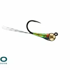 Far Bank Enterprises RIO's Rain Drop Perdigon Fly -LINES & LEADERS Store raindropcopperbeadolive