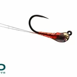 Far Bank Enterprises RIO's Rain Drop Perdigon Fly -LINES & LEADERS Store raindropgoldbeadred