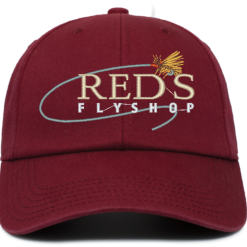 Shirtworks Red's Fly Shop Logo Hat -LINES & LEADERS Store reds std p200 crimson