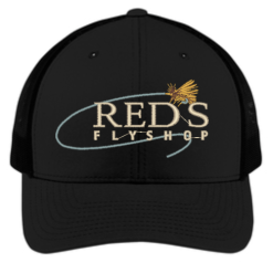 Shirtworks Red's Fly Shop Logo Hat -LINES & LEADERS Store reds std stc39 blkblk