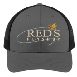 Shirtworks Red's Fly Shop Logo Hat -LINES & LEADERS Store reds std stc39 graphblk