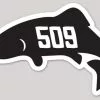 Make Stickers Stickers // "509 Trout" And Red's Logo Stickers -LINES & LEADERS Store redsblacktrout