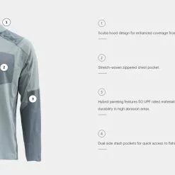 Skwala Fishing Skwala Sol Tactical Hoody -LINES & LEADERS Store skwalasoltacticalhoodyfeatures